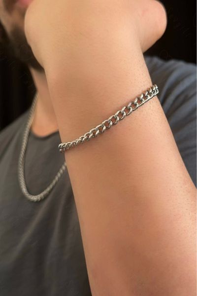 SEVGİLİ TAKI Gourmet Model Steel Chain Bracelet |   Zemheri Series