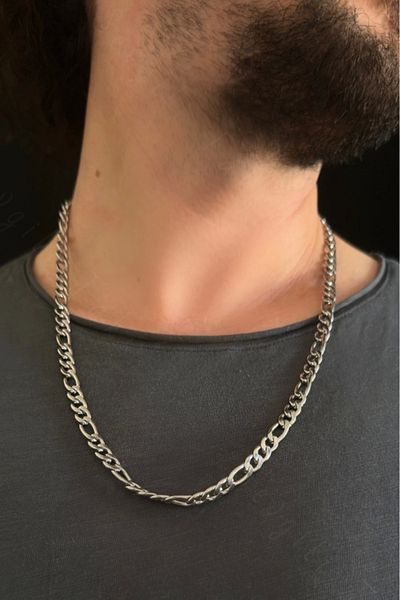 SEVGİLİ TAKI Figaro Model Steel Chain Necklace| Vega Series