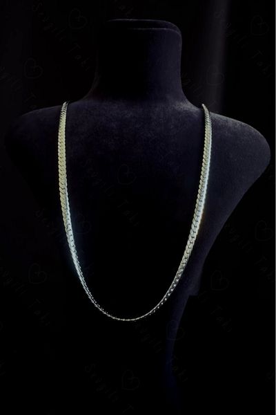 SEVGİLİ TAKI Snake Model Steel Chain Necklace| Ida Series