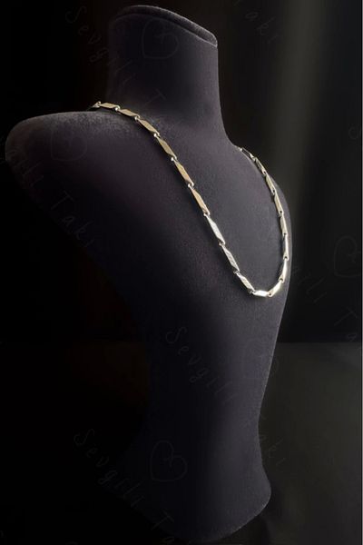 SEVGİLİ TAKI Allure Series - Bowler Chain Steel Necklace