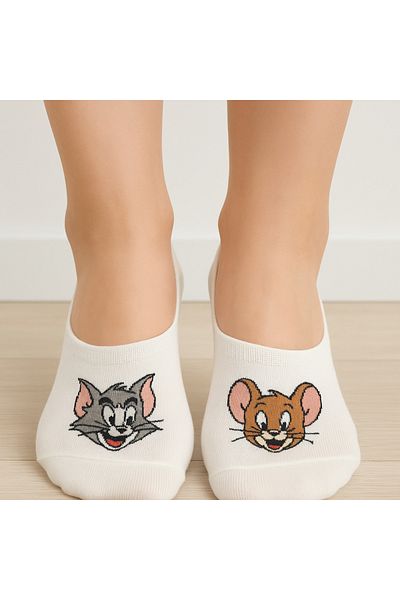 WORTHY SOCKS Опаковка от 5 дамски шарени памучни невидими маратонки