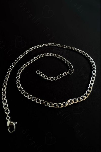 SEVGİLİ TAKI Children's Steel Necklace with Flat Chain |   Friends Series