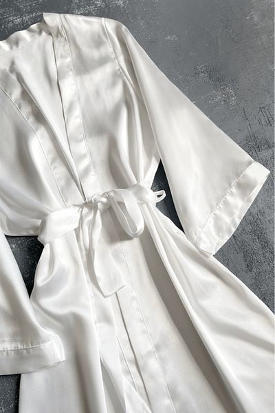 Gece İncisi Satin Dressing Gown
