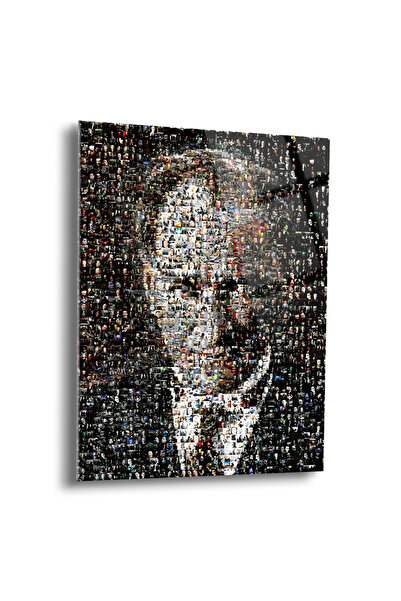 Shiny Art Atatürk Cam Tablo - Cam Tablolar - Atatürk Tablo - Atatürk Portresi...