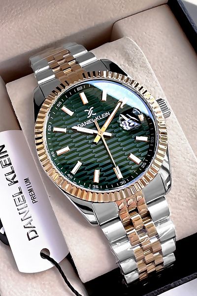Daniel Klein Men's Premium Luxury Silver Color Watch and Bracelet - 3 ATM Waterproof Dker2032c3