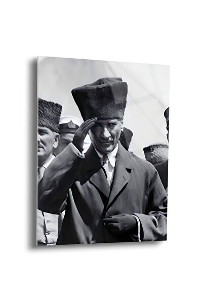 Shiny Art Atatürk Cam Tablo - Cam Tablolar - Atatürk Tablo - Atatürk Portresi...
