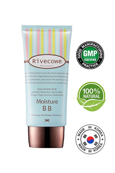RIVECOWE Bb Krem-nemlendirici Etkili, Spf 43 Pa Güneş Korumalı Büyük Boy (40ML.)