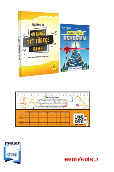 REHBER MATEMATİK YAYINLARI 49 Günde Tyt Türkçe Kampı Rüştü Hoca Başarı Zincir...
