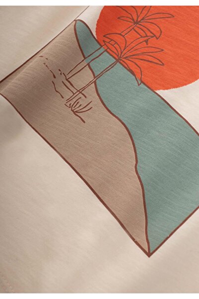 Cigit 3-10 Years Ecru T-Shirt - Printed