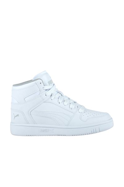 Puma Unisex bílé sportovní boty Rebound Layup Sl Jr 370486-02