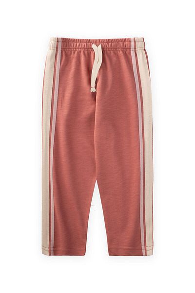 Cigit Dusty Rose Baggy Tracksuit - 2-10 Years, Stripe Detail