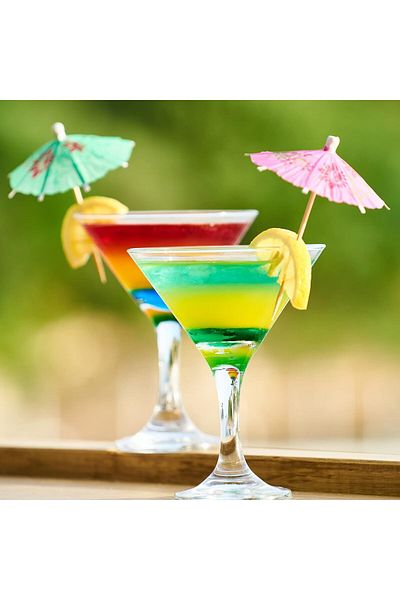 Kuzey Vip 12 Pcs Cocktail Umbrella 12 Pcs Cocktail Umbrella Colorful Cocktail Umbrella Cocktail Accessories