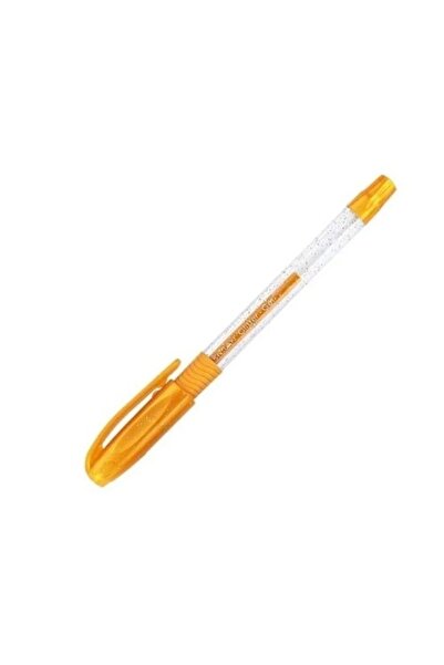 Genel Markalar Simli Jel Kalem Altın Sarı 1.0mm 1 Adet Glitter Gel Simli Tükenmez Kalem Altın Gold Renk