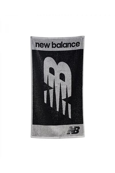 New Balance Unisex Tsat2201 - 50x90 Gri Negru Sport Prosop pentru față și corp