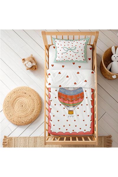 Zezig Premium Fairy Tale Series - Heart Balloon Baby Bedding Set
