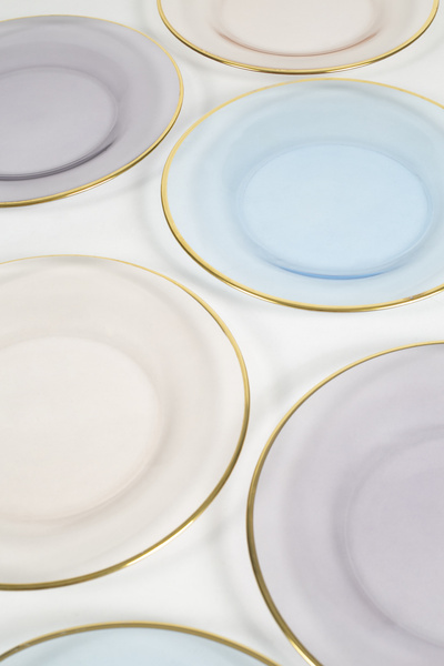 Rakle Five O Clock Set of 6 Glass Cake Plates 19 cm