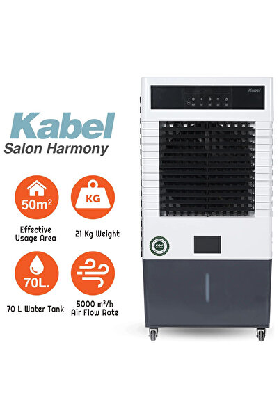 Beyazı Kabel Kabel Salon Portatif Sulu Klima Hava Soğutucu