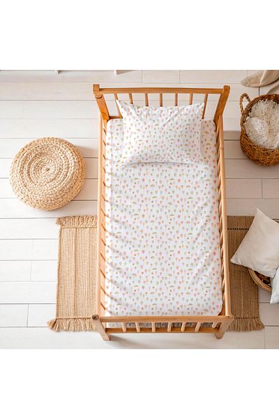 Zezig Soft Doodle Baby Pillow-Sheet Set