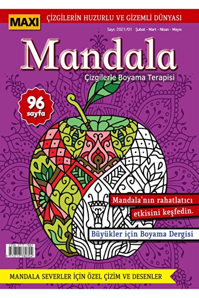 MAXİ Mandala Çizgilerle Boyama Terapisi 003