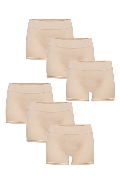 FOREVER MORE Γυναικείο Basic Boxer χωρίς ραφές 6 συσκευασιών