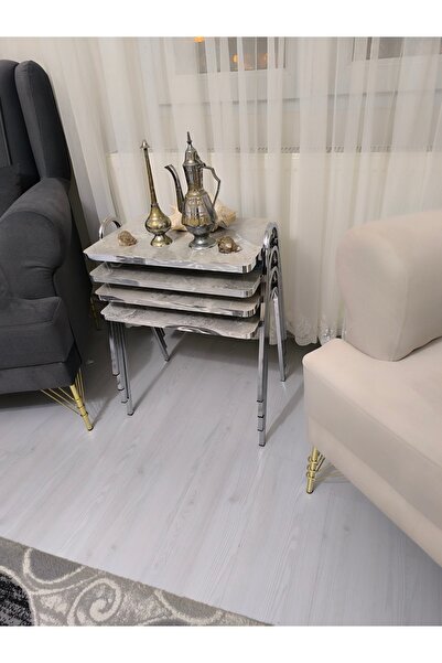 atölye ali antal Linda Tepsi Sehpa 4'lü Zigon