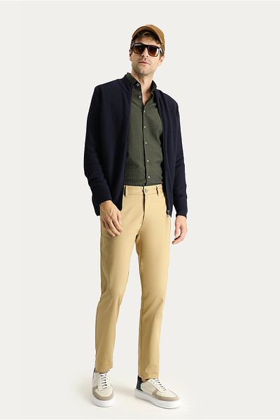 Kiğılı Regular Fit Lycra Canvas / Chino Pants