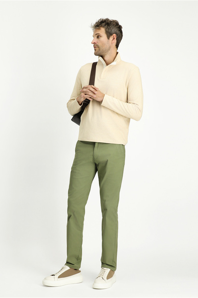 Kiğılı Regular Fit Lycra Canvas / Chino Pants