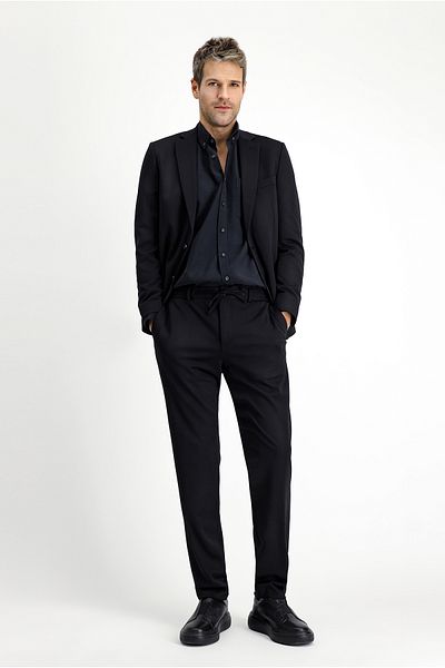 Kiğılı Elastic Waist Stringed Lycra Knitted Classic Fabric Trousers