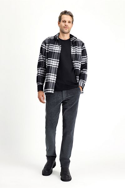 Kiğılı Regular Fit Cotton Velvet Trousers