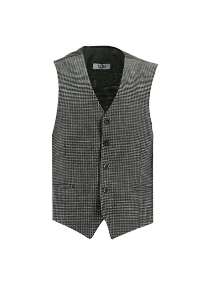 Kiğılı Slim Fit Dar Kesim Kombinli Yelekli Takım Elbise