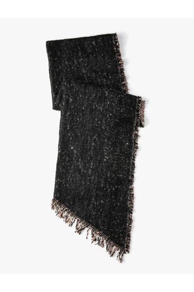 Koton Eșarfă de bază cu ciucuri cu textura moale
