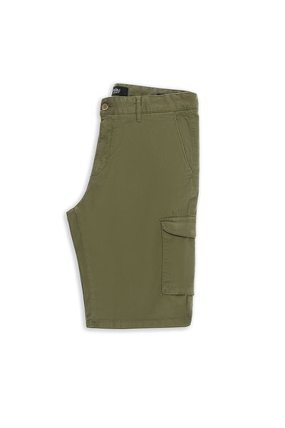 Kiğılı Regular Fit Cargo Pocket Cotton Bermuda Shorts