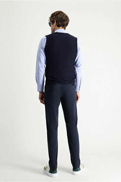 Kiğılı Relaxed Fit Rahat Kesim Likralı Saten Kanvas / Chino Pantolon