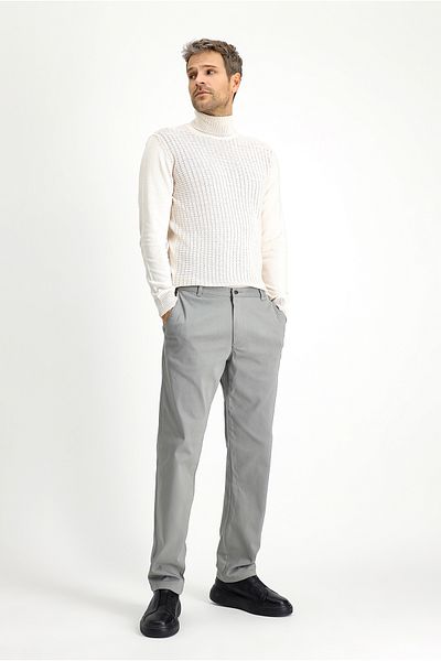 Kiğılı Regular Fit Patterned Lycra Canvas / Chino Pants