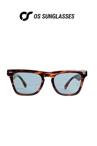 OS Sunglasses Ochelari de soare New York Havana albaștri pentru bărbați și femei
