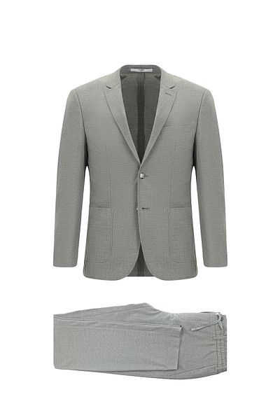 Kiğılı Super Slim Fit Extra Slim Fit Patterned Elastic Waist Drawstring Sports Suit