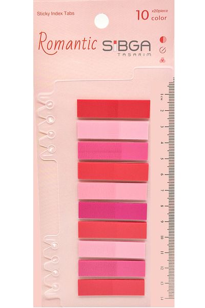 sibga tasarım Transparent Colored Postit Post-it Post It.Bookmark Bookmark Postit Sticker Note Paper 200 Sheets