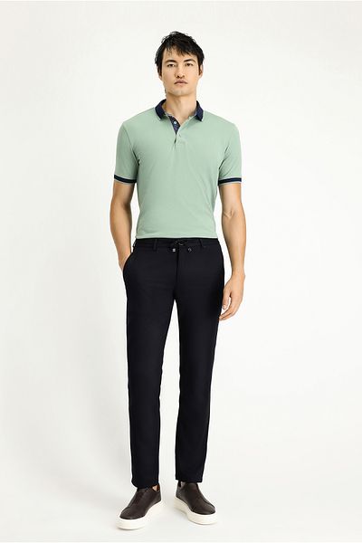 Kiğılı Lycra Slim Fit Trousers - Slim Fit and Elastic Waist