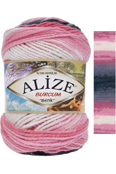 Alize 5 τεμάχια Burcum Batik Πλεκτό νήμα 1602