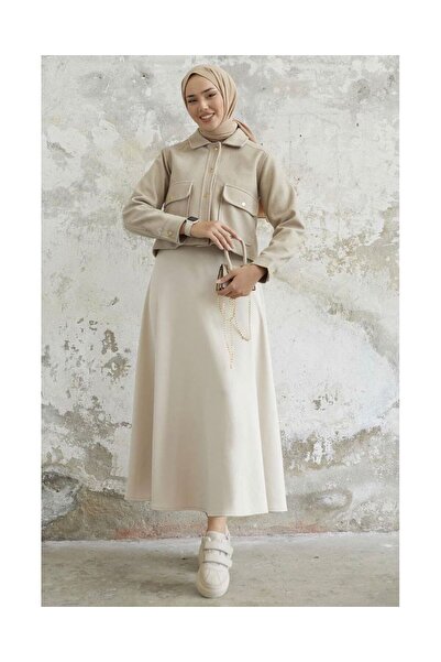 VELLICHOR Κρέμα παλτό με κοντή τσέπη