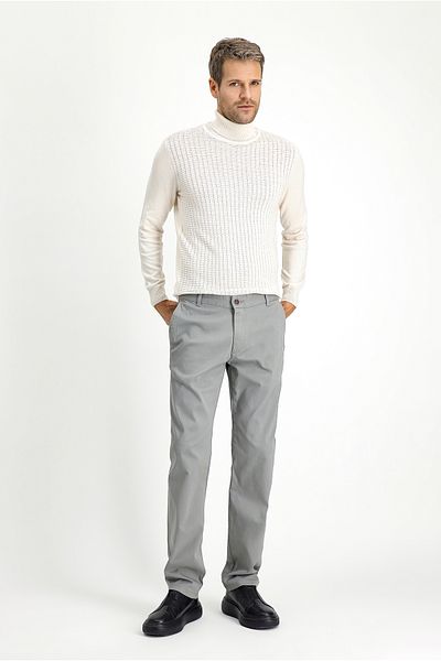 Kiğılı Regular Fit Patterned Lycra Canvas / Chino Pants