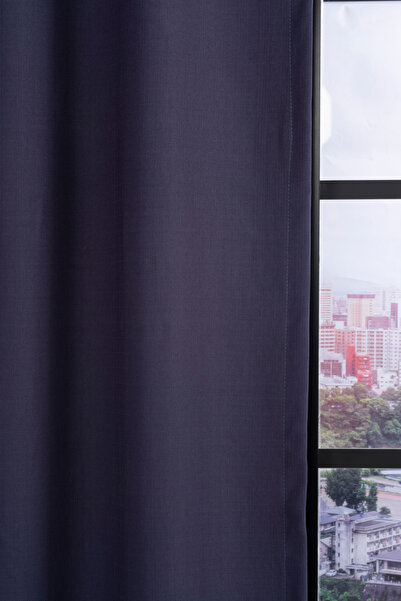 Premier Home Asso Background Curtain 140X270 Navy Blue