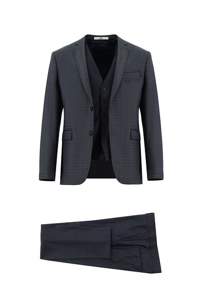 Kiğılı Super Slim Fit Extra Slim Fit Combination Vest Suit