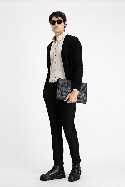 Kiğılı Lycra Classic Fabric Trousers with Elastic Waist and Drawstring