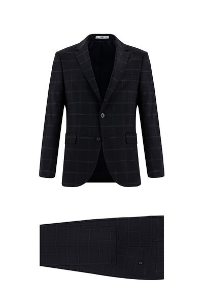 Kiğılı Classic Plaid Slim Fit Suit