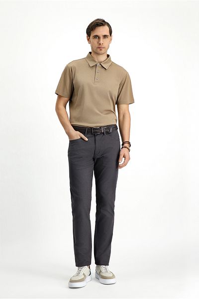 Kiğılı Slim Fit Slim Fit Lycra Patterned Canvas / Chino Trousers