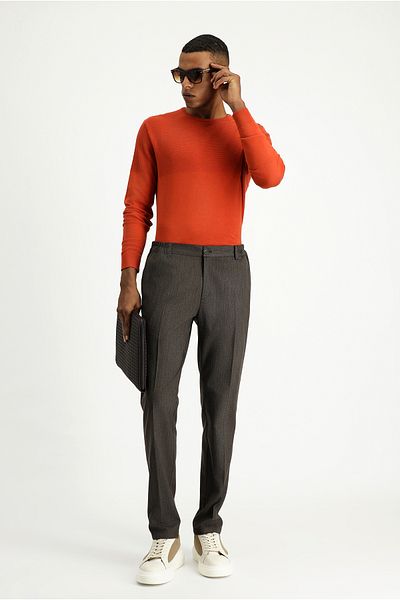 Kiğılı Super Slim Fit Extra Slim Fit Elastic Waist Lycra Classic Fabric Pants