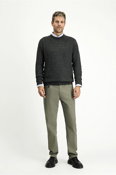 Kiğılı Regular Fit Lycra Canvas / Chino Pants