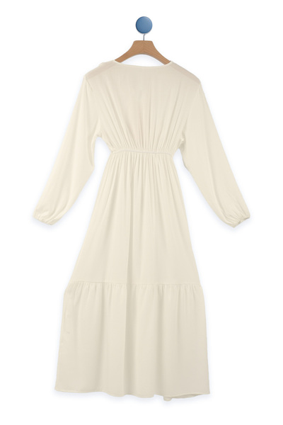 Lilo Co V-neck Crochet Dress