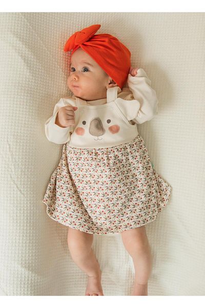 kitikate Organic Koala Salopet Dress Natural